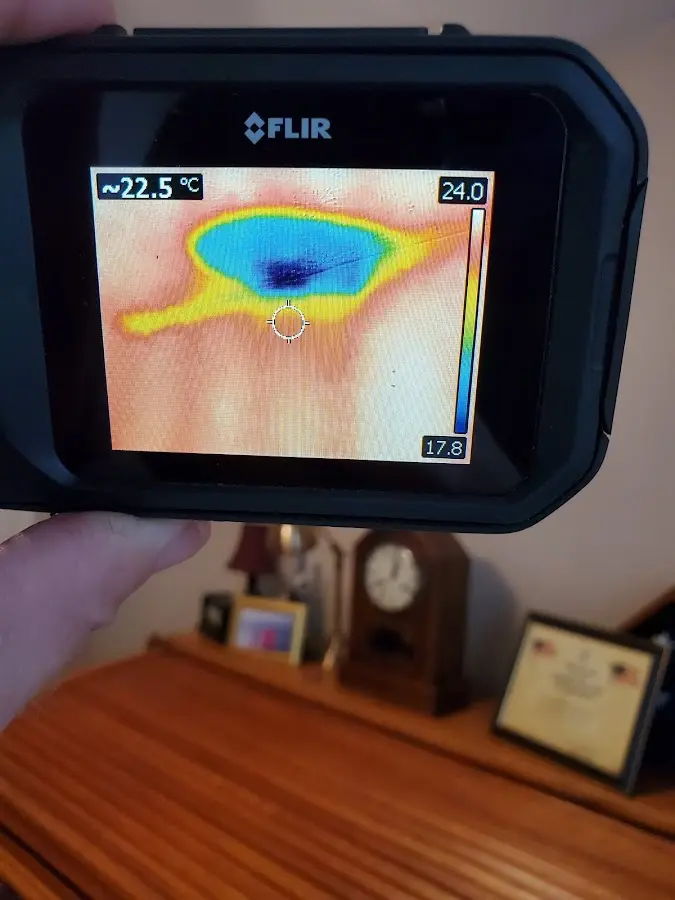 Thermal imaging inspection for water damage in North Andover