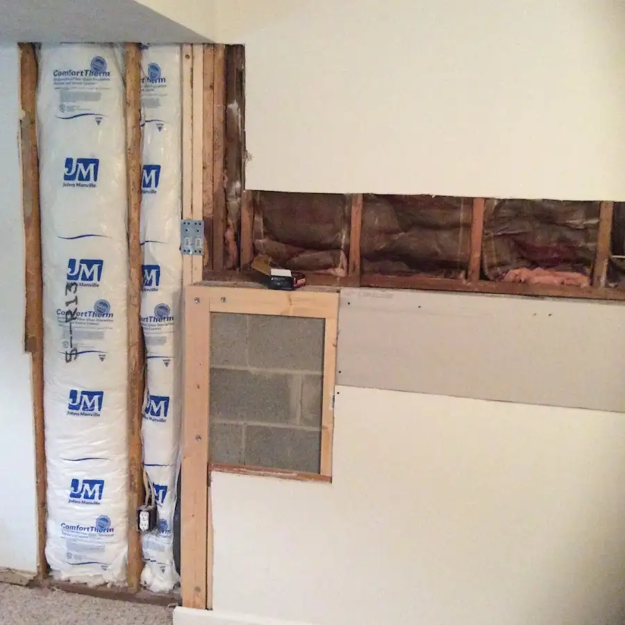 Wall insulation replacement during Odor Removal & Deodorization in North Andover